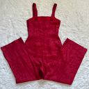 STAUD Jumpsuit Sleeveless Cropped 100% Ramie Red 0 Photo 3