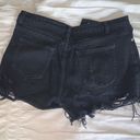 Missguided Black Jean Shorts Photo 1