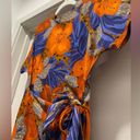 Jacqueline Ferrar VTG 80s 90s  Colorful Tropical Hawaiian Floral Wrap Dress - 14P Photo 6