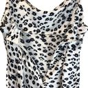 Love Tree  Slip Dress Sz L White Animal Print Leopard Cheetah Drape Spaghetti y2k Photo 2