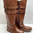 Bed Stu Roan By  Leather Riding Boots Size 6.5 With Metal Buckles in Brown Photo 1