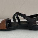 Keen  Womens Criss Cross Leather Sandals Black Brown Size 6 Adjustable Strap Photo 3