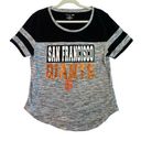 5th & Ocean Women’s San Francisco Giants  New Era Black Gray Space Dye T-Shirt XL Photo 0