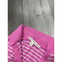 Tommy Hilfiger  Polo Shirt Womens Pink Stripe Collared Y2K Preppy Size M Photo 1