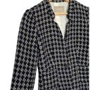 Banana Republic  Womens 4 Tweed Blazer One Button Career Classic Lined Navy Blue Photo 4