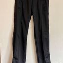 Nike athletic dept black straight leg zip ankle pants size small Photo 0