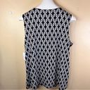 Elan NWT  + Grace Sleeveless Blouse Black White Size 2X Career Church Wear Photo 2