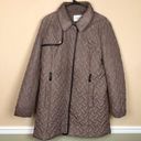 Cole Haan  Signature Women’s Tan Quilted Long Line Puffer Jacket Photo 0