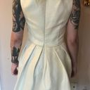 Shoshanna Liana Metallic Gold White Fit&Flare Dress size 6 Photo 4