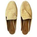 Frye  Gwen Pickstitch Mule Shoes in Tan Beige Suede Slip-On Flat Loafers sz. 7.5 Photo 0