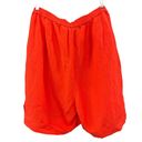 Lane Bryant  Linen Blend Tangerine Shorts Flat Front Elastic Back Sz 26/28 NWT Photo 1