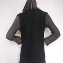 Free People Drippy Wool Linen Asymmetrical Hooded Coat Jacket Photo 4