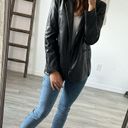 Dynamite  Women's Black Jacket Blazer Faux Leather / Size Medium Photo 1