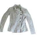 Elizabeth and James  Beige Asymmetric Wool Jacket Photo 0