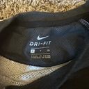 Nike Dri Fit Womens Colorblock Gray Pink Spell Out Fleece Pullover Sweater S Photo 1