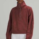 Lululemon Scuba Oversized Funnel Neck Half-Zip in Smoky Red Photo 0