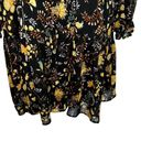 Harper  241 Gorgeous Black Floral Chiffon Ruffle Trim L/S Dress NWOT Size 12 Photo 5