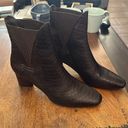 Donald Pliner   Austen dark brown snake embossed boots size 7.5 Photo 1