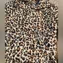 Entro  cheetah leopard animal print fuzzy zip up jacket - medium Photo 1