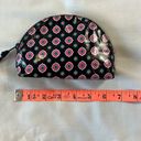 Vera Bradley  Small Pouch Makeup Bag Peacock Navy Pink Pattern Photo 4