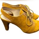 Isaac Mizrahi  Live Brown Suede Leather Oxford Slingback Peep Toe Heels size 7M Photo 1