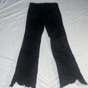 Oak + Fort  Women's Black High Rise Skinny Jeans Raw Scalloped Hem Medium Ankle Photo 5