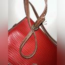 Liz Claiborne Vintage 80s  Signature Crossbody Shoulder Bag Maroon Red Logo Purse Photo 13