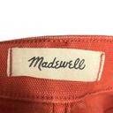 Madewell  Slim Emmett Wide Leg Crop Pants Orange High Rise Stretch Womens Size 26 Photo 5