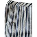 Lafayette 148  Striped Nautical Button Pencil Skirt Size 2 Photo 3