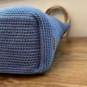 The Sak  Elliott Lucca Blue and Tan Hand Crochet Tote Photo 6