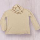 J.Jill  Cream Cowl Neck Knit Sweater Size Small Cotton Blend Photo 2