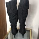 Comfortview black heeled knee high slouchy boots size 8 Photo 4