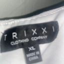 Trixxi White Short Ruffle Dress Photo 4