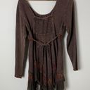 Sacred Threads  Boho Asymmetric Earthy Embroidered Dress Size Small - Medium Photo 5