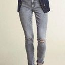 CAbi  High Skinny Jeans #3939 Womens Size‎ 6 Distressed Gray Denim Pants Photo 0