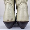 Laredo  31603 Ivory Cream Leather Cowboy Western Cowgirl Pointed Boots Booties 6M Photo 8