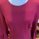 Trina Turk  Maroon Mini-Dress, Bell Sleeves, New with Flaw Photo 3