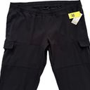 All In Motion  Pants Black Stretch Pull On Cargo Tapered Leg Active Size XXL Photo 2