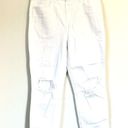 L'Agence NWT  Audrina High Rise Straight Jean in Blanc Worn Destruct - Size 32 Photo 2