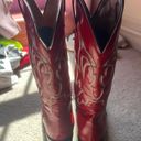 Red Cowboy Boots Size 8 Photo 2