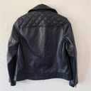 Universal Threads Universal Thread Black Faux Leather Jacket Size Small Photo 2