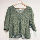 Treasure & Bond  Green Blouse NWT - Size Large Photo 0