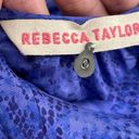 Rebecca Taylor  100% Silk Snakeskin Print Ruffle Hem Dress Size 0 Photo 5