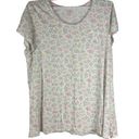 Carole Hochman  Women's Live Well Sleep Well Sleep Shirt Size 3X Floral Photo 0