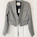 Anthropologie Cropped Knit Tuxedo Blazer, Size 4 Photo 5