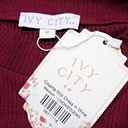 Krass&co NWT Ivy City . Cosette Midi in Wine Tiered Tulle Skirt Fit & Flare Dress M Photo 2