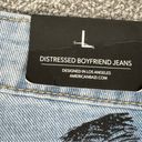 American Bazi  Distressed Boyfriend Jeans Hollywood Graffiti Blue Large Photo 6