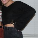 Urban Outfitters Black Cropped Sweater Photo 1