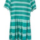 LuLaRoe NWT LLR AMELIA Striped Fit & Flare Pleated Midi Dress Photo 0