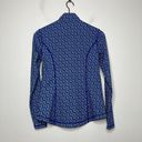 J. McLaughlin Billie Jacket Womens Small Blue Ripple Weave Active Gym Weekend Photo 2